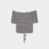 off shoulder striped top 4