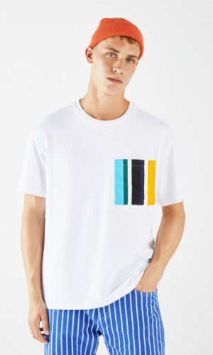 t shirt with colored pocket 1