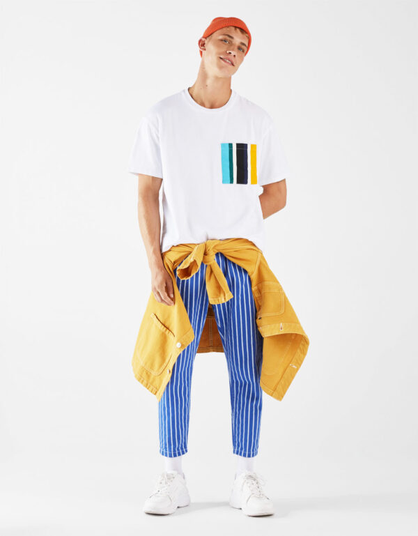 t shirt with colored pocket 3